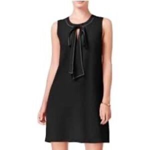 Maison Jules | Black Sleeveless Bow Tie Shift Dress